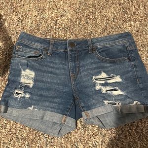 Aeropostale midi jean shorts